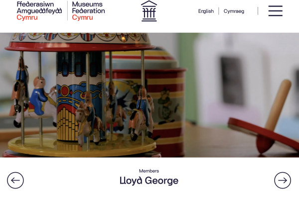 Website design Federation of Museums Cymru